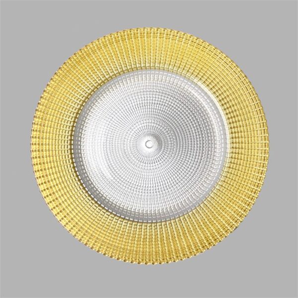 Wholesale glass charger plate PZ-006 product photo